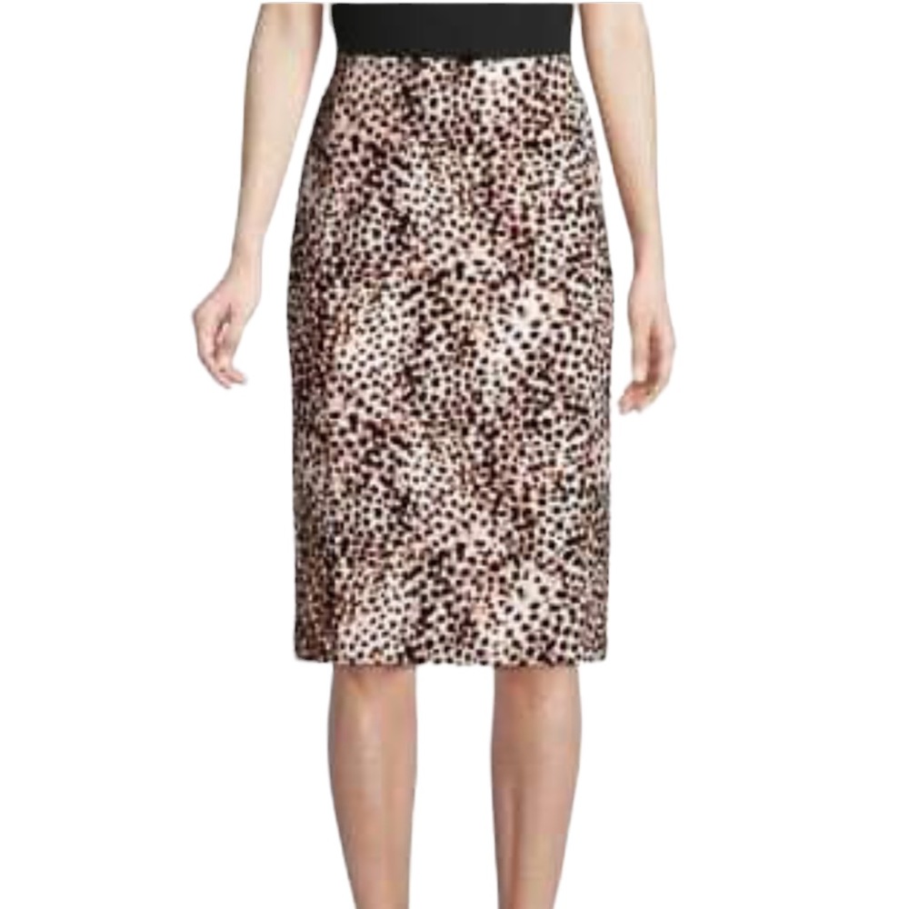 Lord & Taylor Animal Print Pencil Skirt